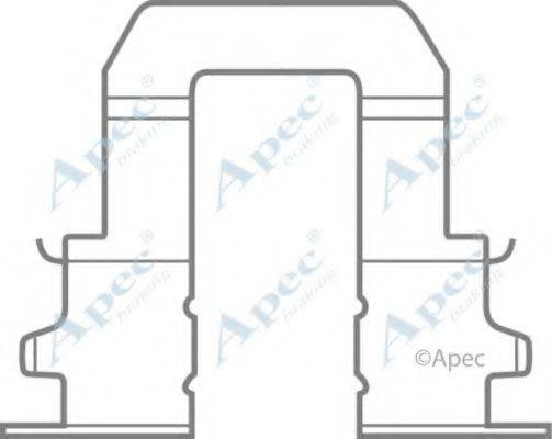APEC BRAKING KIT434 Комплектующие, тормозные колодки