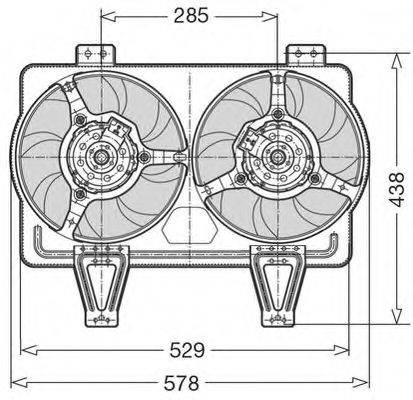 Вентилятор, охолодження двигуна CTR 1209512