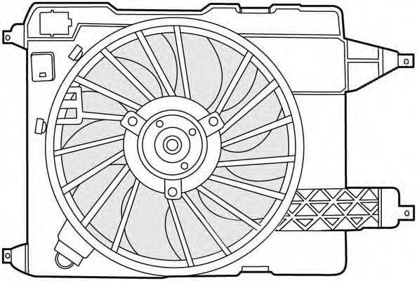 Вентилятор, охлаждение двигателя CTR 1209646