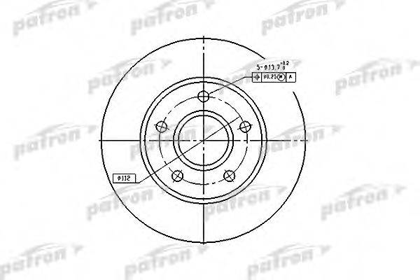 PATRON PBD1647 Тормозной диск