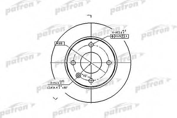 гальмівний диск PATRON PBD1649