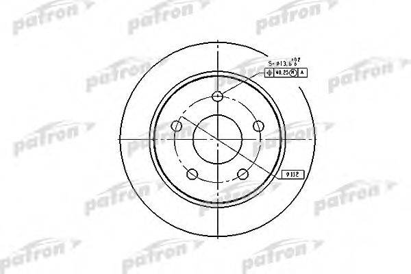 PATRON PBD1651 Тормозной диск
