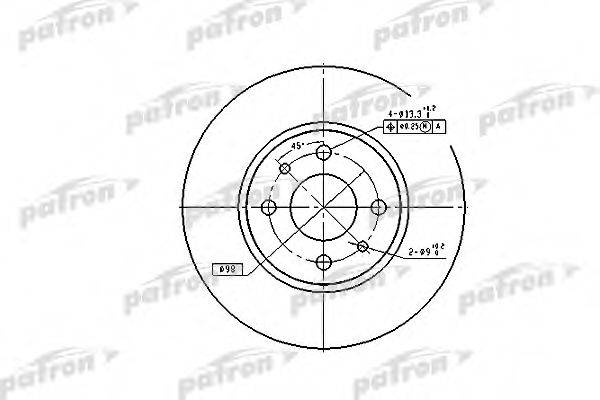 PATRON PBD1790 Тормозной диск