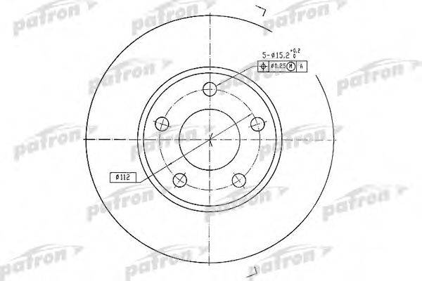 гальмівний диск PATRON PBD2626
