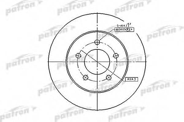 Тормозной диск PATRON PBD2678