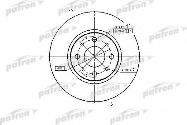 Тормозной диск PATRON PBD2686