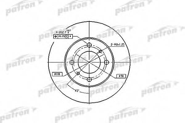 PATRON PBD4022 Тормозной диск