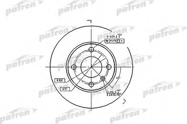 PATRON PBD4050 Тормозной диск