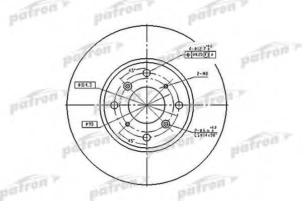 PATRON PBD4151 гальмівний диск