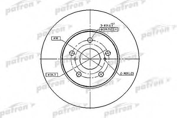 гальмівний диск PATRON PBD4204