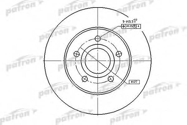 PATRON PBD5118 Тормозной диск