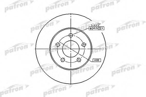 PATRON PBD5371 Тормозной диск
