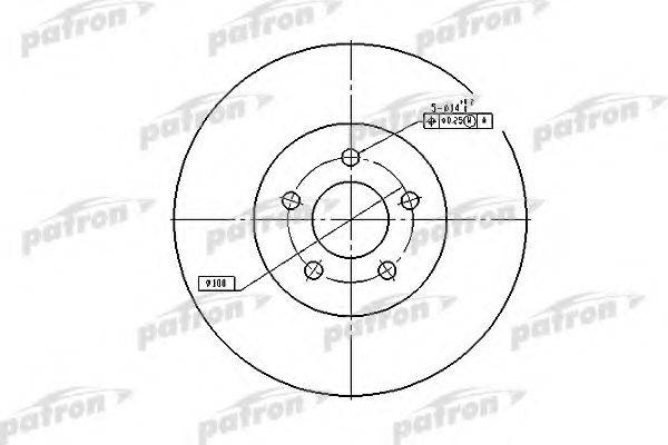 гальмівний диск PATRON PBD5381