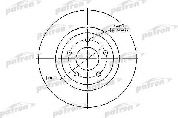 гальмівний диск PATRON PBD7006