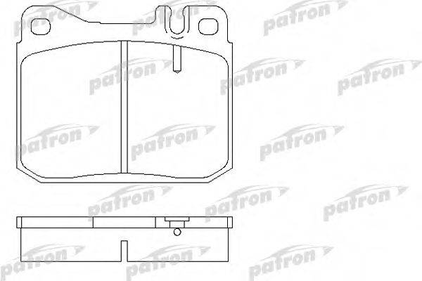 PATRON PBP129 Комплект тормозных колодок, дисковый тормоз