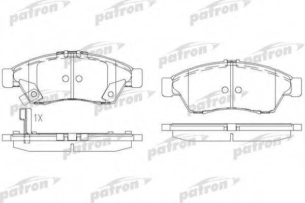 PATRON PBP1533 Комплект тормозных колодок, дисковый тормоз