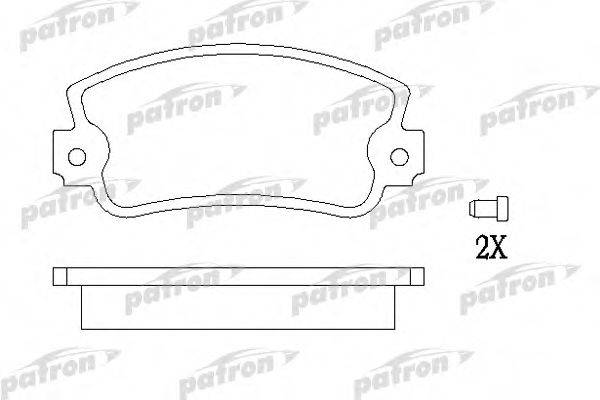 PATRON PBP346 Комплект тормозных колодок, дисковый тормоз
