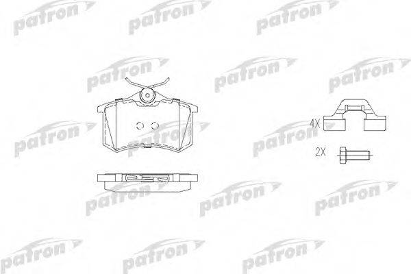 PATRON PBP541 Комплект тормозных колодок, дисковый тормоз