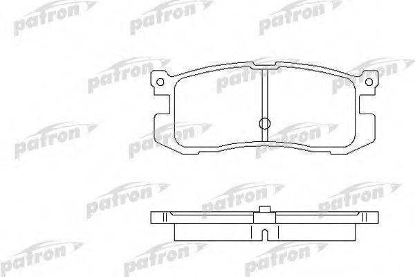 PATRON PBP630 Комплект тормозных колодок, дисковый тормоз
