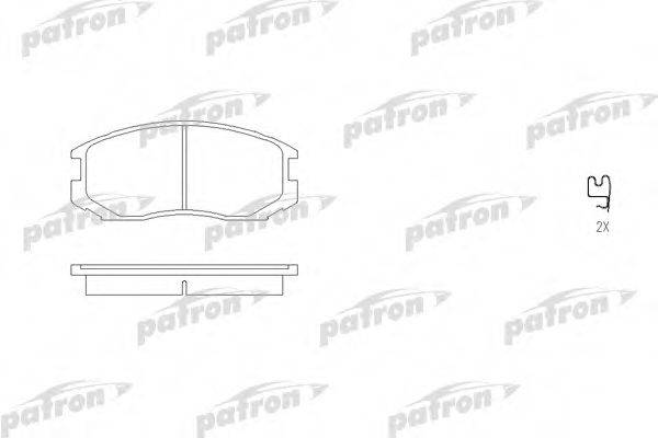 Комплект гальмівних колодок, дискове гальмо PATRON PBP759