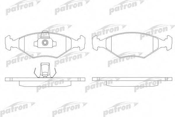 PATRON PBP896 Комплект тормозных колодок, дисковый тормоз