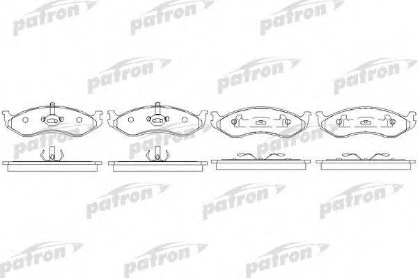PATRON PBP929 Комплект тормозных колодок, дисковый тормоз