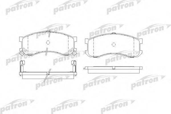 PATRON PBP939 Комплект тормозных колодок, дисковый тормоз