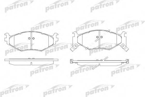 PATRON PBP977 Комплект тормозных колодок, дисковый тормоз