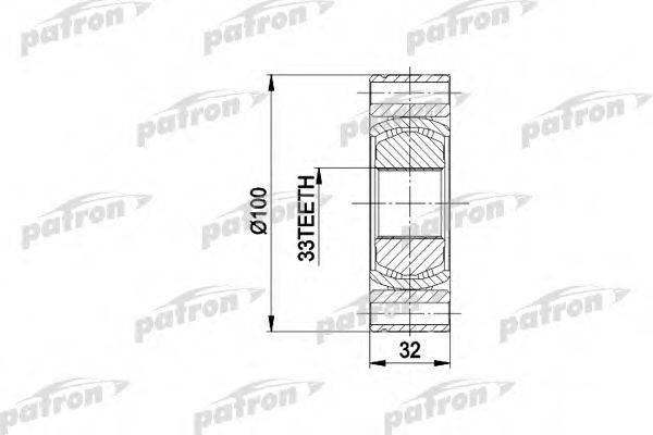 PATRON PCV3001 Шарнірний комплект, приводний вал