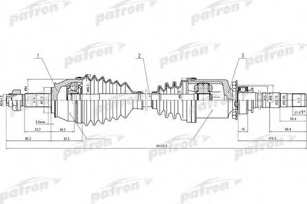PATRON PDS0636 Приводной вал