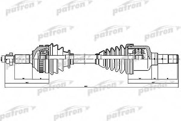 Приводний вал PATRON PDS1257