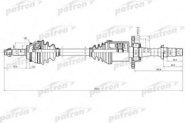 PATRON PDS9106 Приводной вал