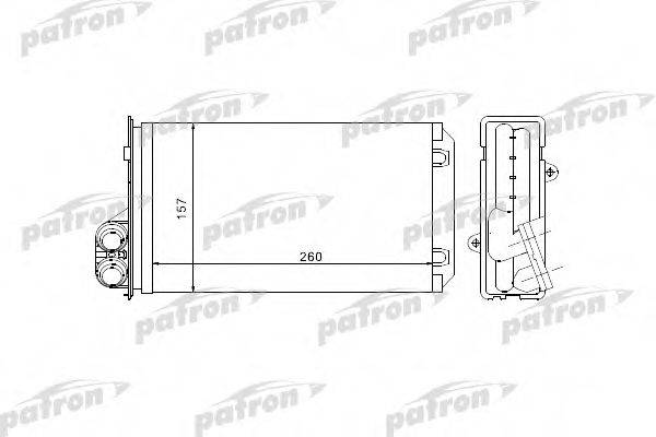 PATRON PRS2069 Теплообменник, отопление салона