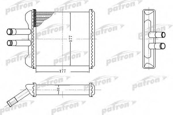 PATRON PRS2083 Теплообменник, отопление салона