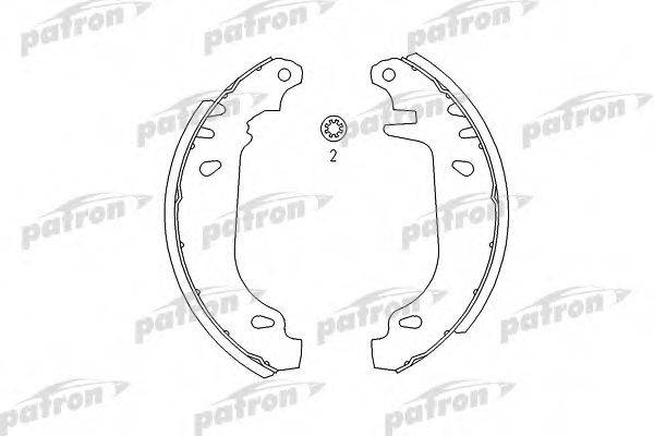 PATRON PSP243 Комплект тормозных колодок
