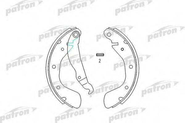 PATRON PSP334 Комплект тормозных колодок