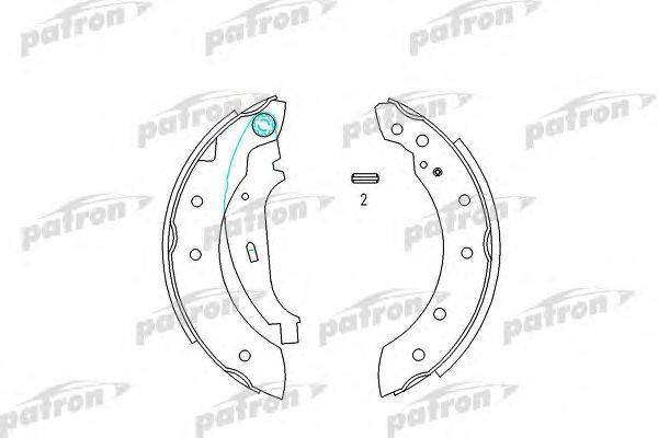 Комплект гальмівних колодок PATRON PSP519