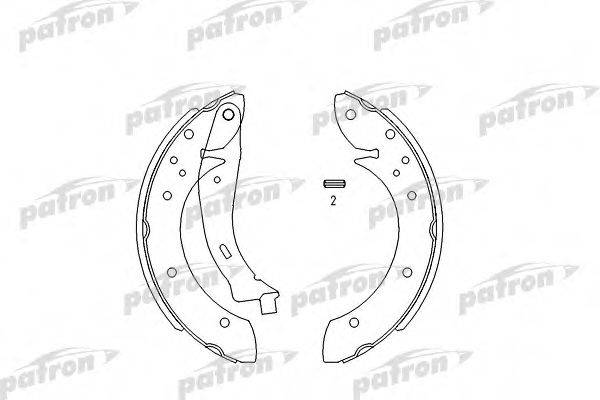 Комплект гальмівних колодок PATRON PSP567