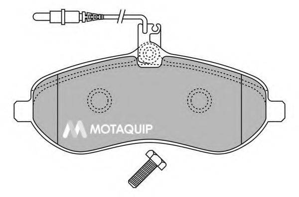 MOTAQUIP LVXL1342 Комплект гальмівних колодок, дискове гальмо