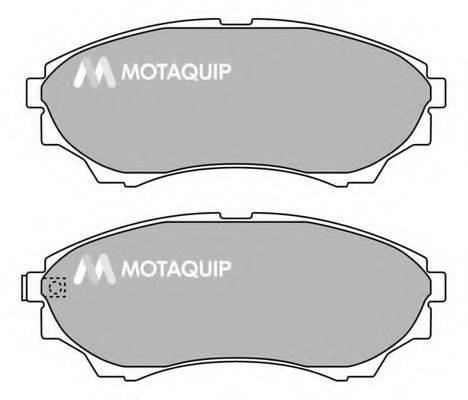 Комплект гальмівних колодок, дискове гальмо MOTAQUIP LVXL1359