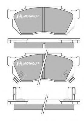 MOTAQUIP LVXL365 Комплект тормозных колодок, дисковый тормоз
