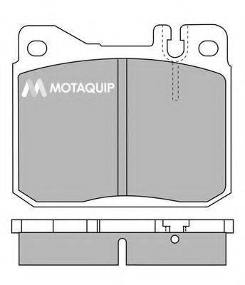 MOTAQUIP LVXL372 Комплект тормозных колодок, дисковый тормоз