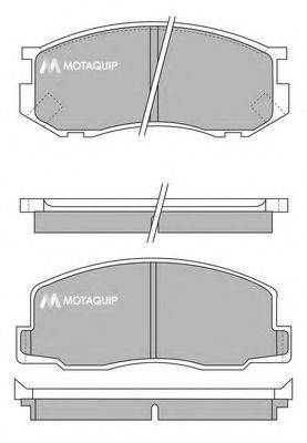 Комплект тормозных колодок, дисковый тормоз MOTAQUIP LVXL456