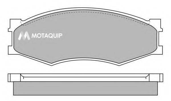 Комплект гальмівних колодок, дискове гальмо MOTAQUIP LVXL900