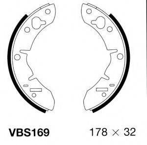 MOTAQUIP VBS169 Комплект тормозных колодок