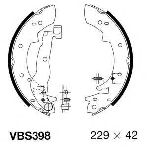 Комплект тормозных колодок MOTAQUIP VBS398