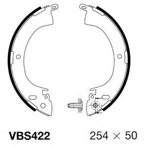Комплект тормозных колодок MOTAQUIP VBS422