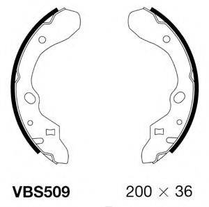 Комплект тормозных колодок MOTAQUIP VBS509