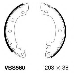 Комплект тормозных колодок MOTAQUIP VBS560
