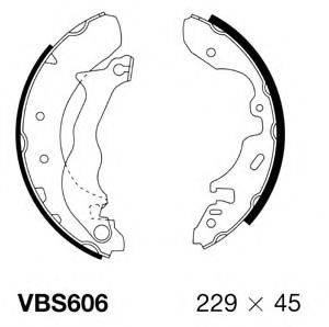 Комплект тормозных колодок MOTAQUIP VBS606